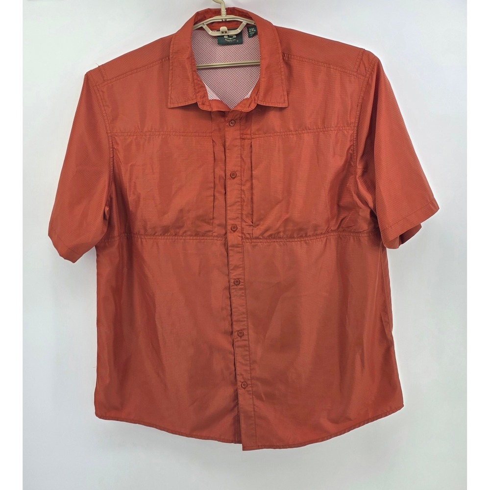 Stillwater Supply Co Mens Size 2XL Short Sleeve Ripstop Fishing Hiking Shirt